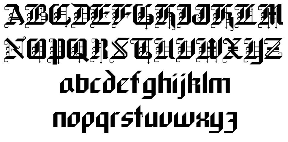 BlackForest font Örnekler
