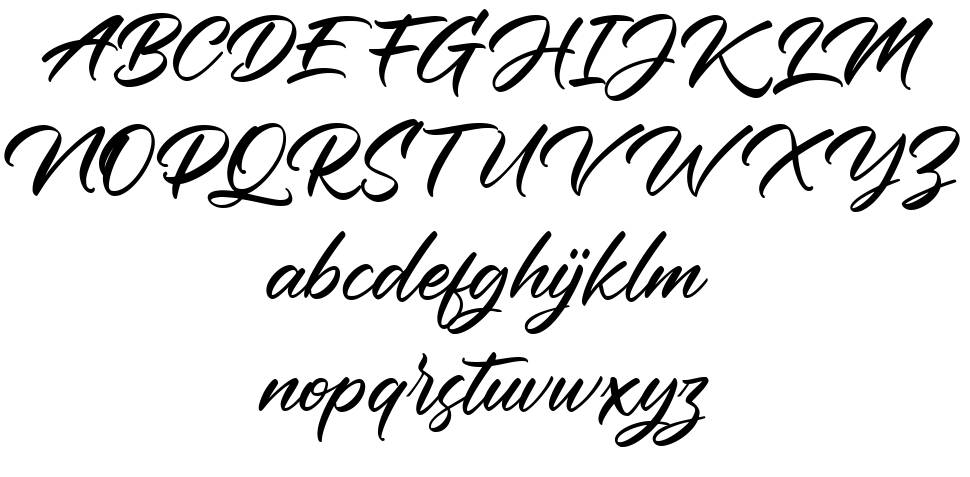 Blackhouse Script font specimens