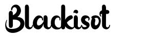 Blackisot шрифт