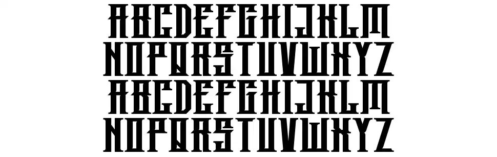 Blackjetfont specimens