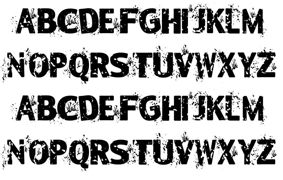Blackleafs font specimens