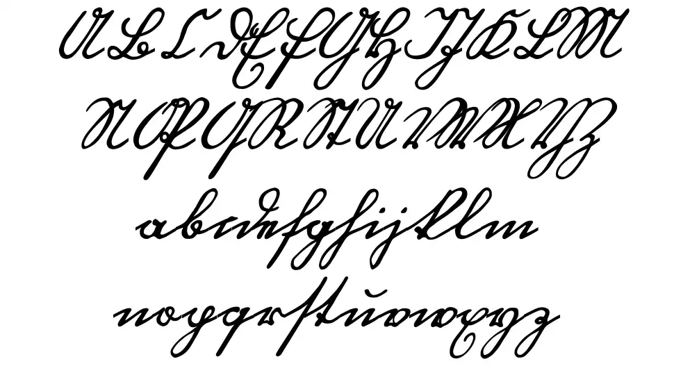 Blackletter Handfont specimens
