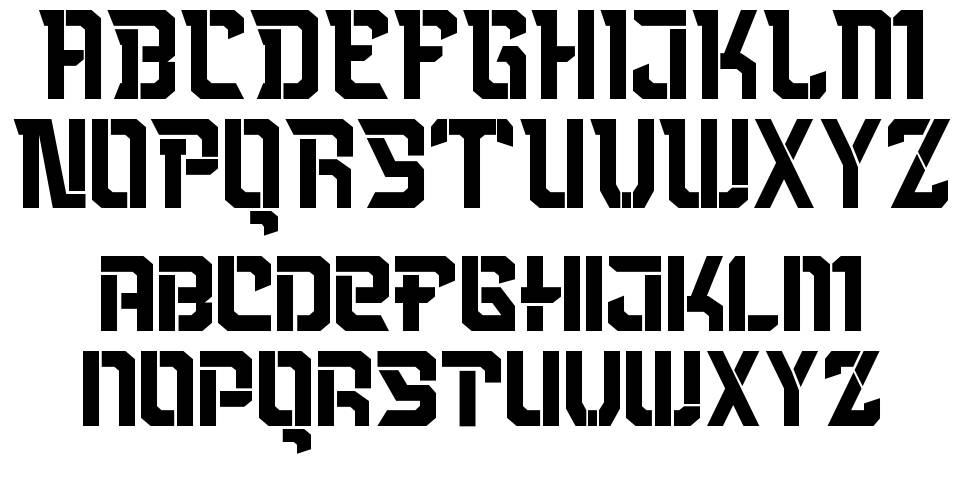 Blackmore font specimens