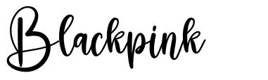 Blackpink font