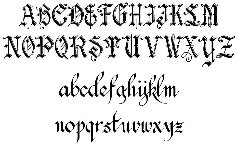 Blackstone Hand font