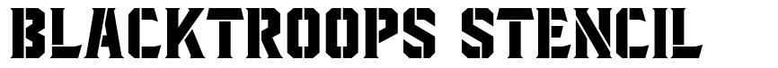 Blacktroops Stencil 字形