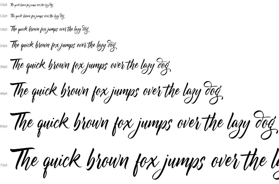 Blackwing font Waterfall