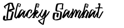 Blacky Sambat schriftart