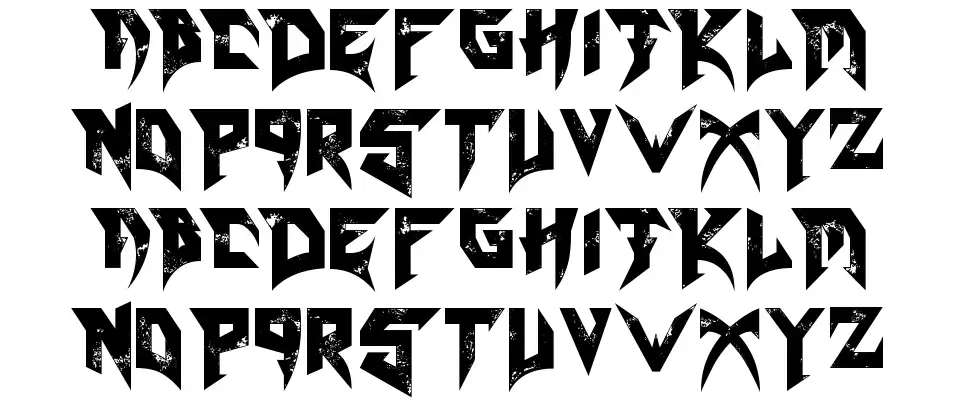 Blade font Örnekler