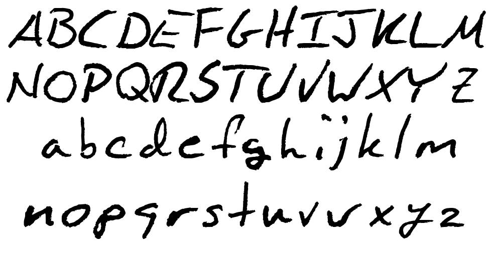 Blakeman Hand písmo Exempláře