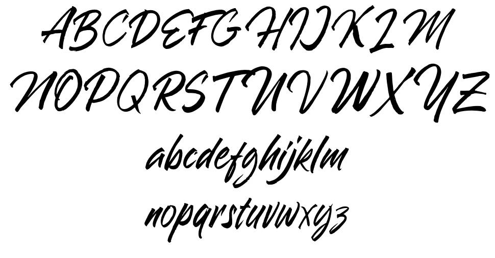 Blakestone font specimens