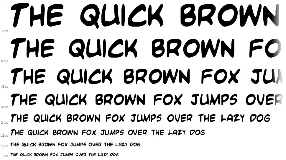 Blambot Custom font Waterfall