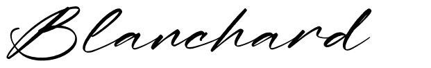 Blanchard шрифт
