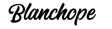 Blanchope 字形