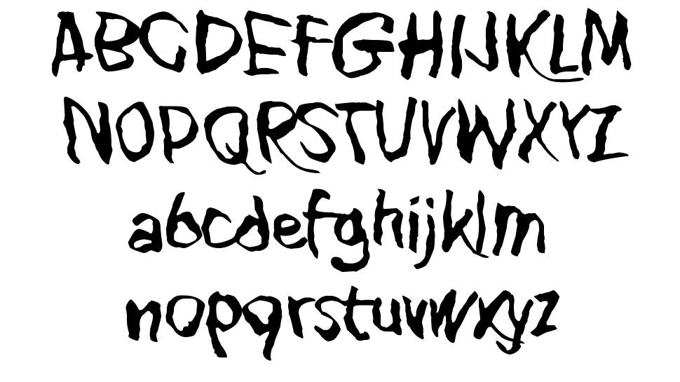 Blank Eye font Örnekler