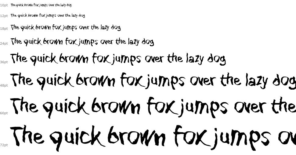 Blank Eye font Şelale