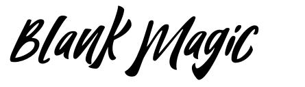 Blank Magic font