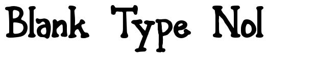 Blank Type Nol font