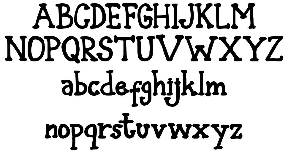 Blank Type Nol font specimens