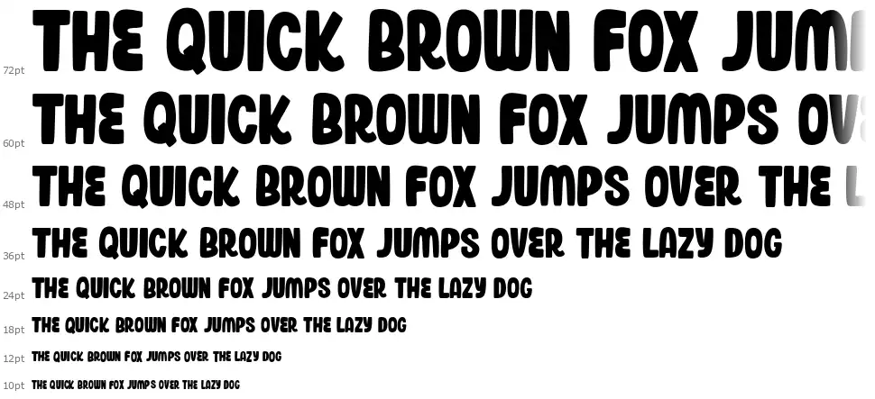 Blankboardfont waterfall