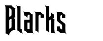 Blarks font