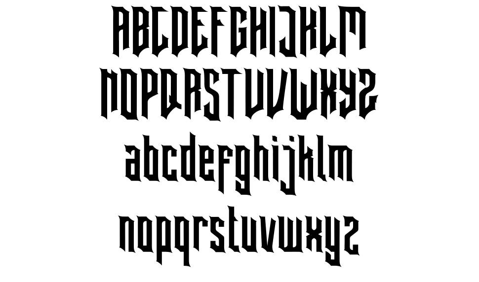 Blarks font specimens
