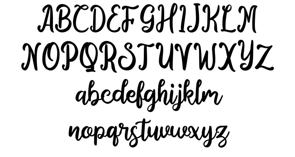 Blasticia font Örnekler
