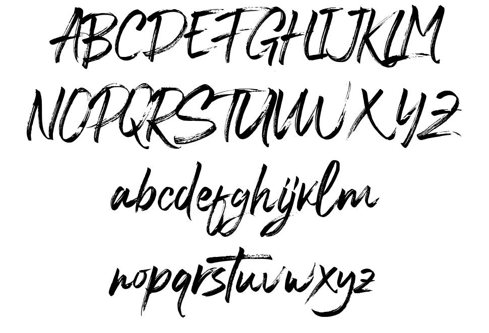 Blastimo font Örnekler