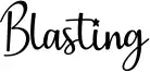 Blasting font