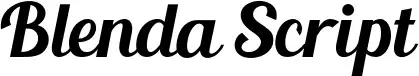 Blenda Script czcionka