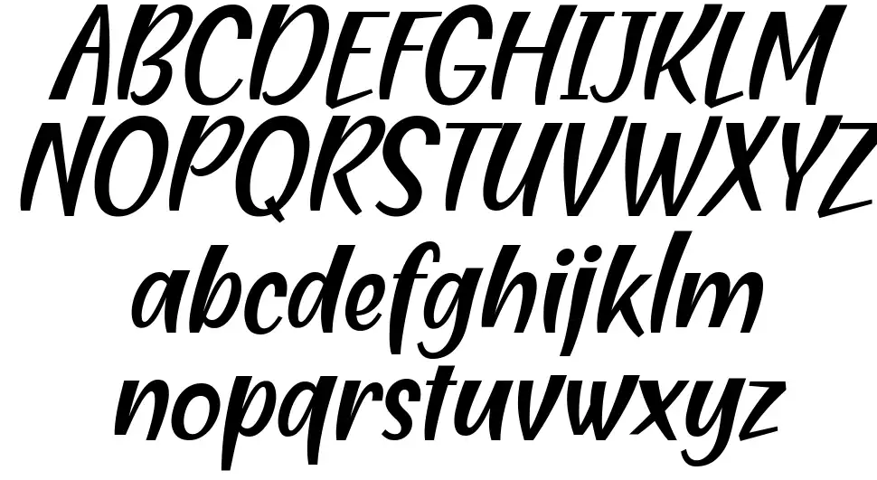 Blending Attraction font Örnekler