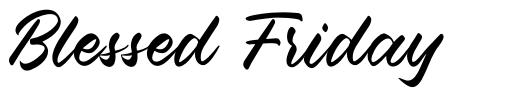 Blessed Friday font