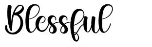Blessful font