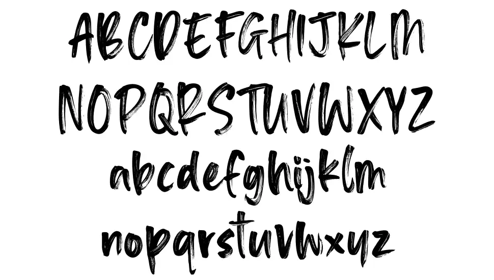 Blimps font specimens