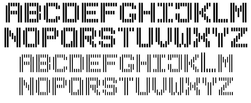 Blindsh font specimens