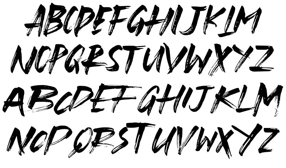 Blindspot font specimens