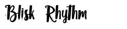 Blisk Rhythm font