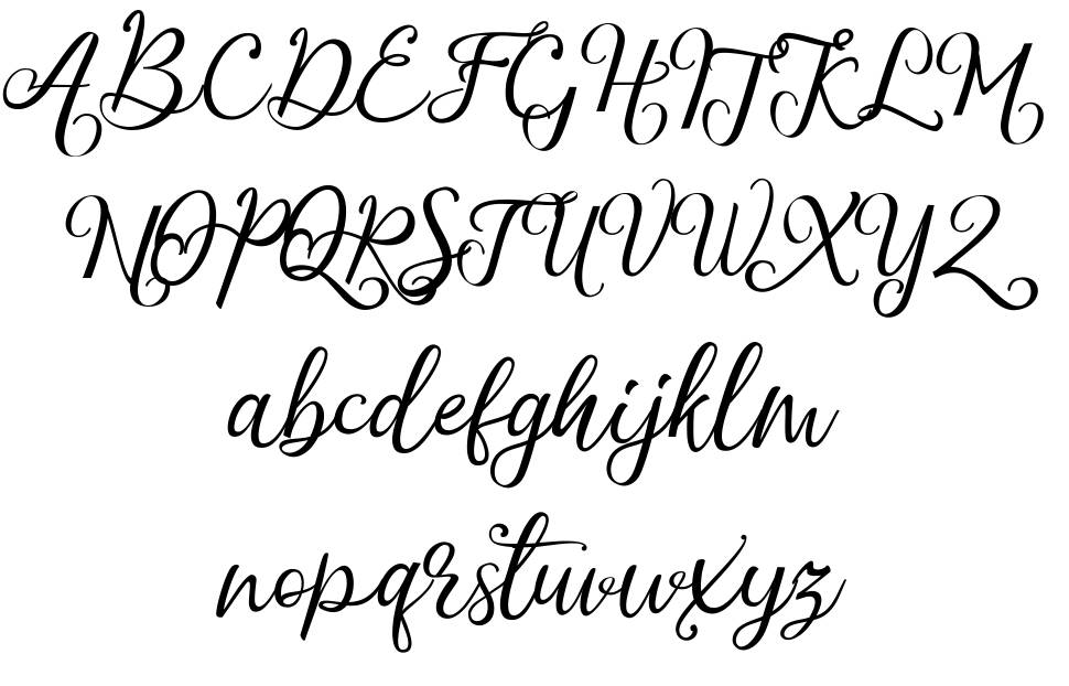 Blithen font Örnekler