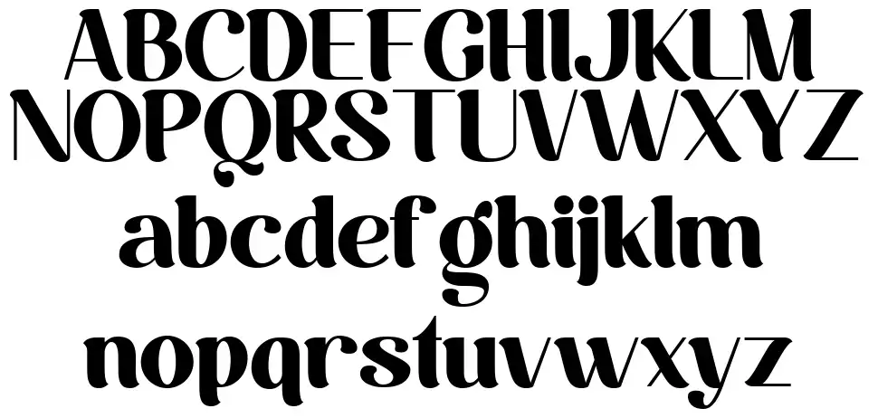 Bloadrish font specimens