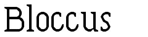 Bloccus font