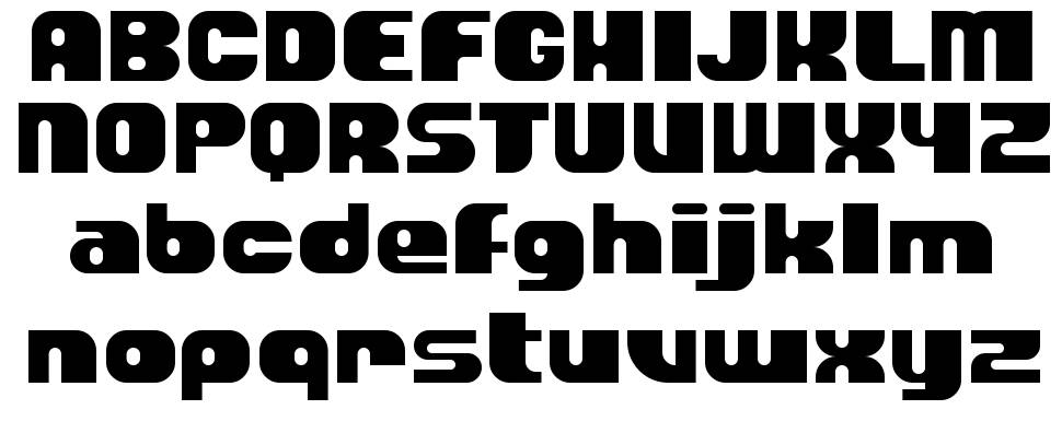 Block Mod font specimens