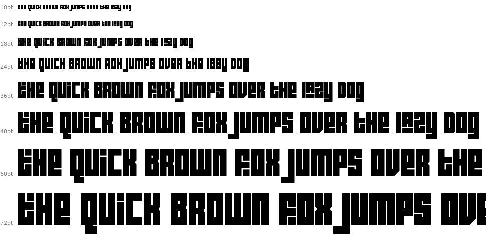 Block Out font Waterfall