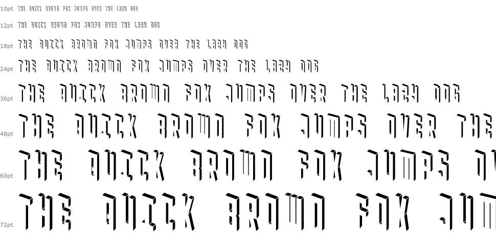 Blockbaq font Şelale