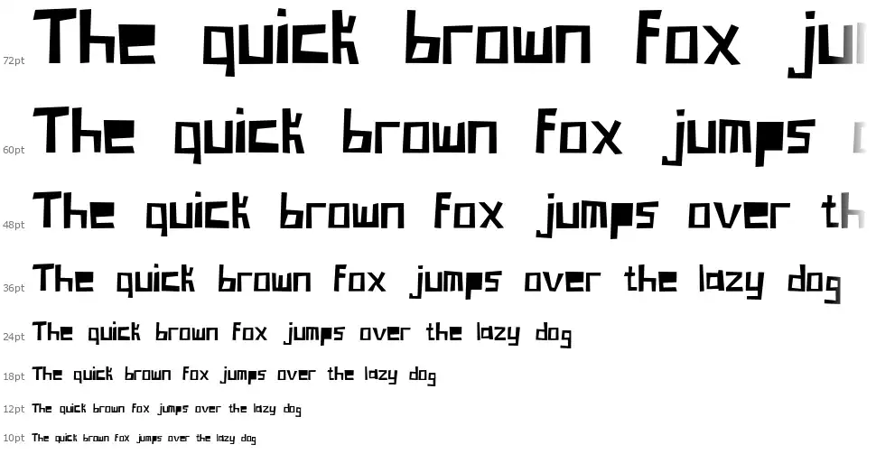 Blockheadfont waterfall