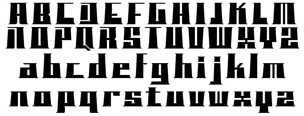 Blocko Typefacefont specimens