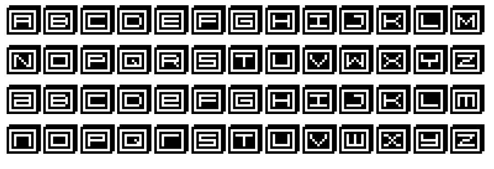 BlockoBit font specimens
