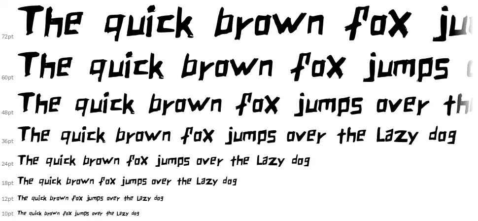 Blockssfont waterfall
