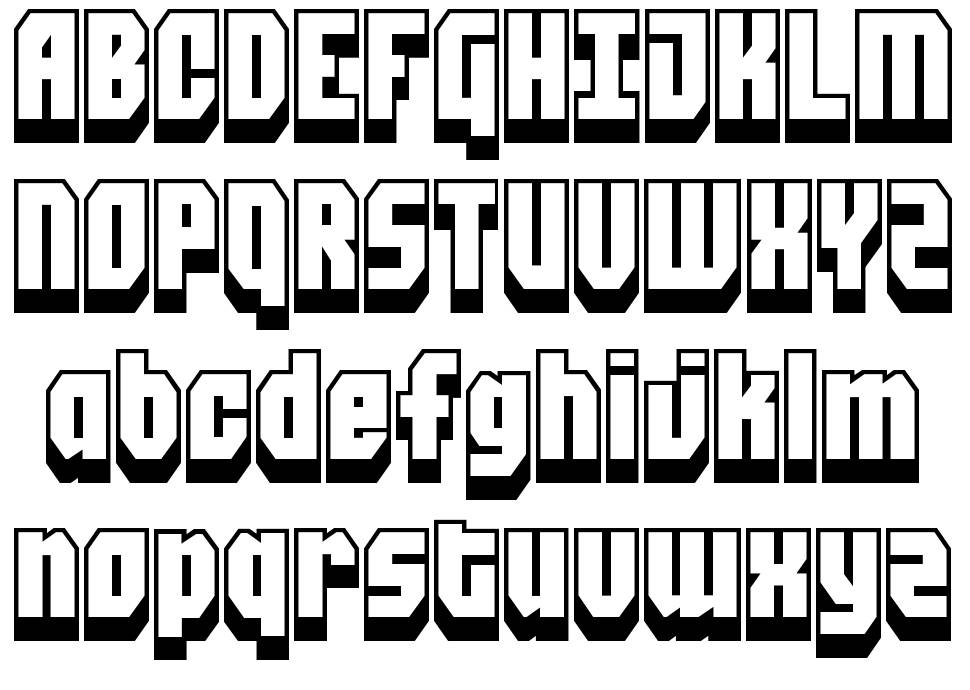 Blockt font Örnekler