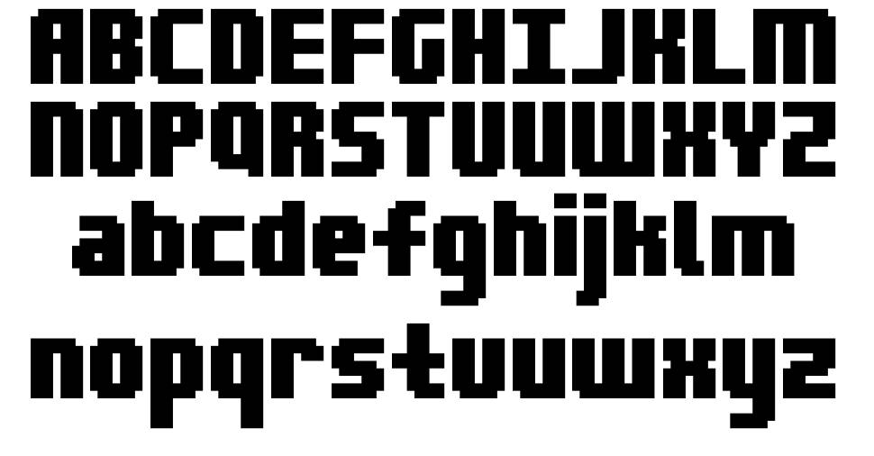 Blocktopia font Örnekler