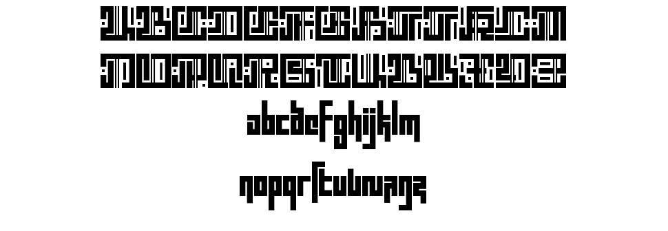Blocktur font specimens